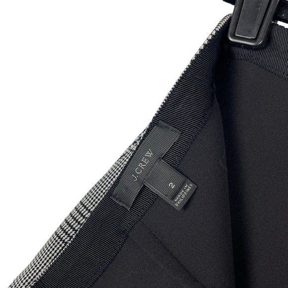 J. CREW PLAZA FIT & FLARE FLOUNCED GLEN PLAID CHECK PREPPY MINI SKIRT - Picture 7 of 10